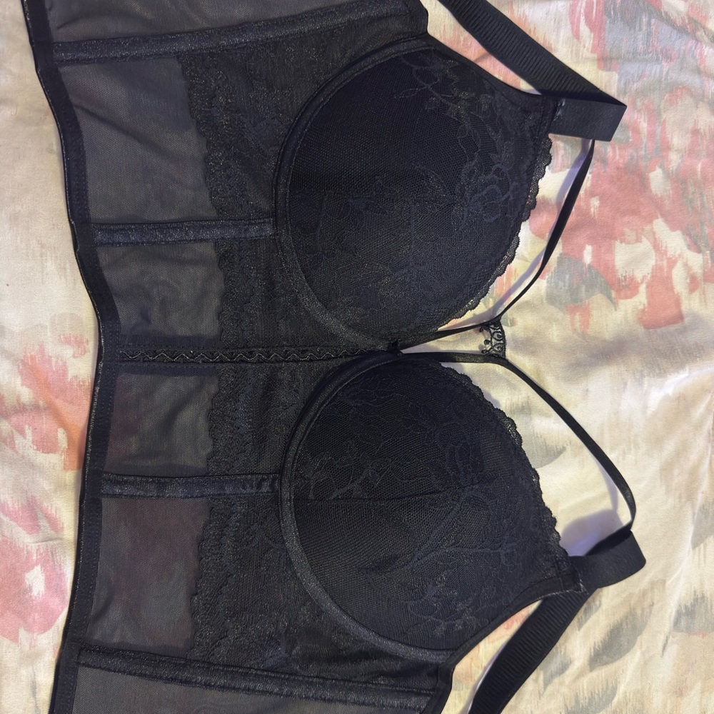 Chic Black Lace Underwire Bra - Picture 3 of 3
